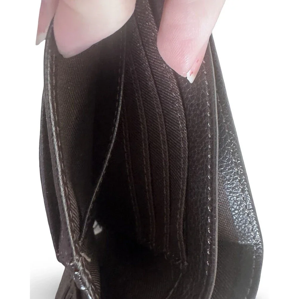 Bobson International Luxury Black Pebbled Leather Bofold mens wallet unused